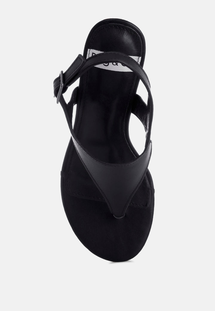 sandalias wami de piel auténtica con tacón de cuña#color_negro