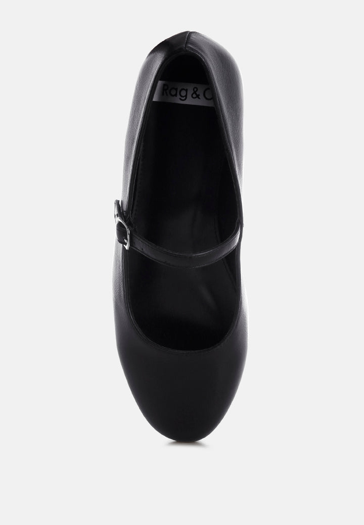 humbal mary jane flats#color_black-metallic-faux-leather