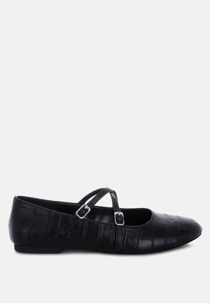 chirola mary jane ballet flats#color_black-croco-faux-leather