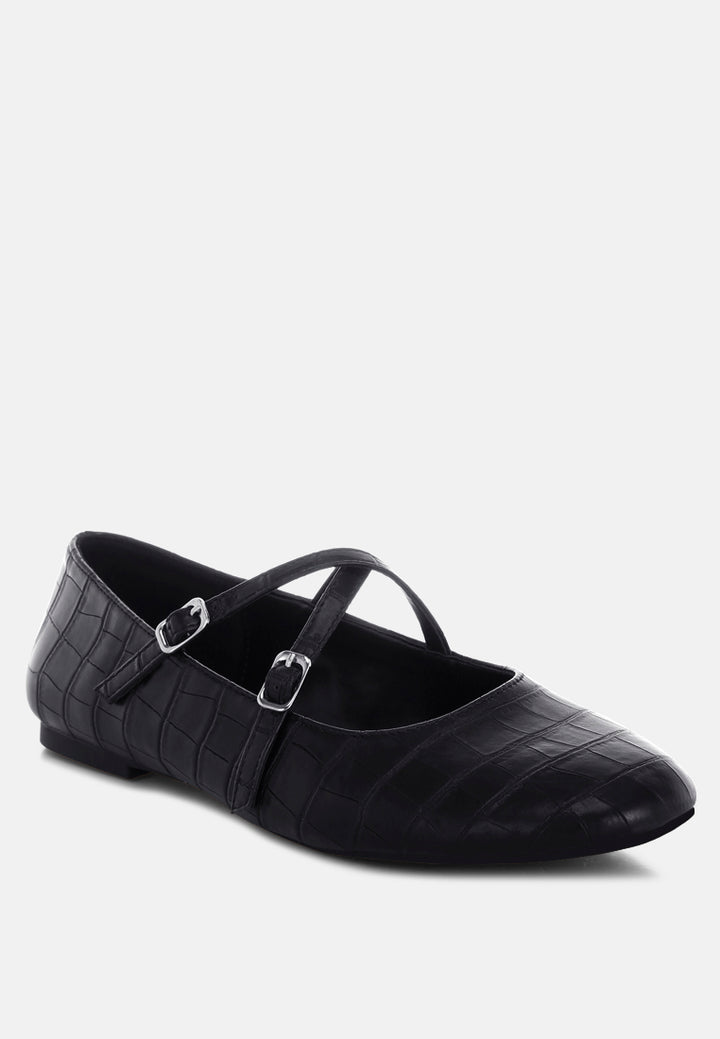 chirola mary jane ballet flats#color_black-croco-faux-leather