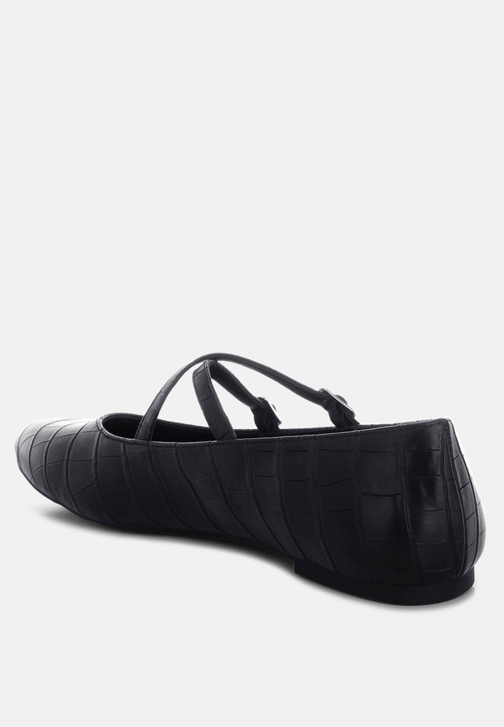 chirola mary jane ballet flats#color_black-croco-faux-leather