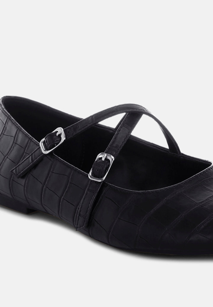 chirola mary jane ballet flats#color_black-croco-faux-leather