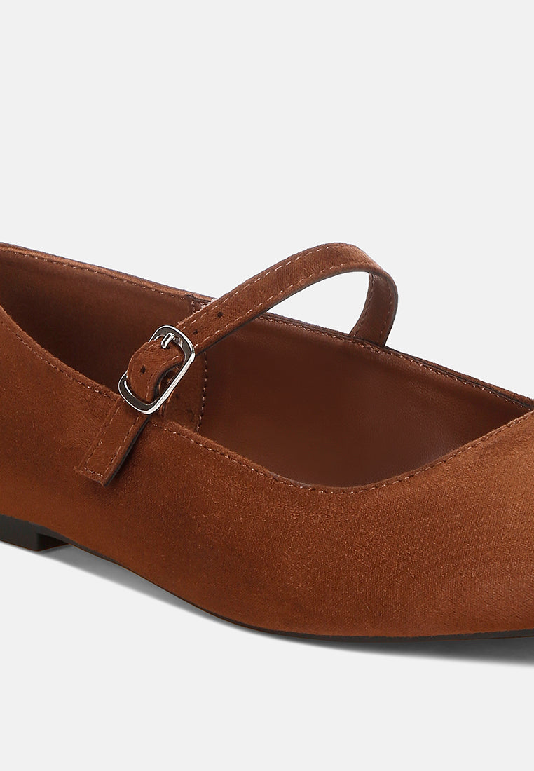 jobal mary jane ballet flats by motes#color_brown