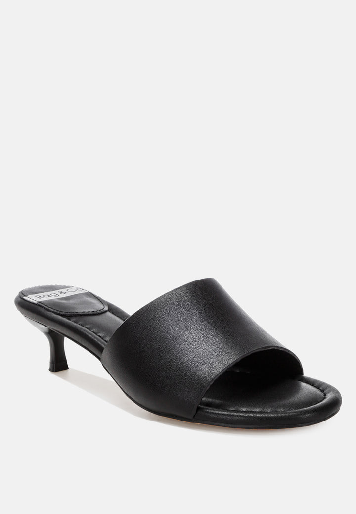 Vizzini Kitten Heel Sandals#color_black Genuine Leather