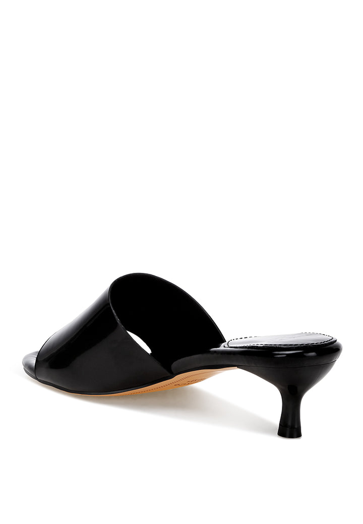 kitten heel sandals by ruw#color_black-patent-manmade-leather
