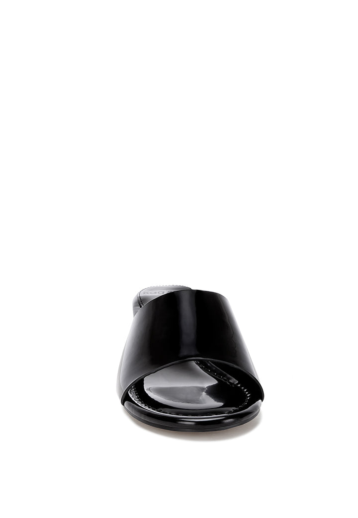 kitten heel sandals by ruw#color_black-patent-manmade-leather