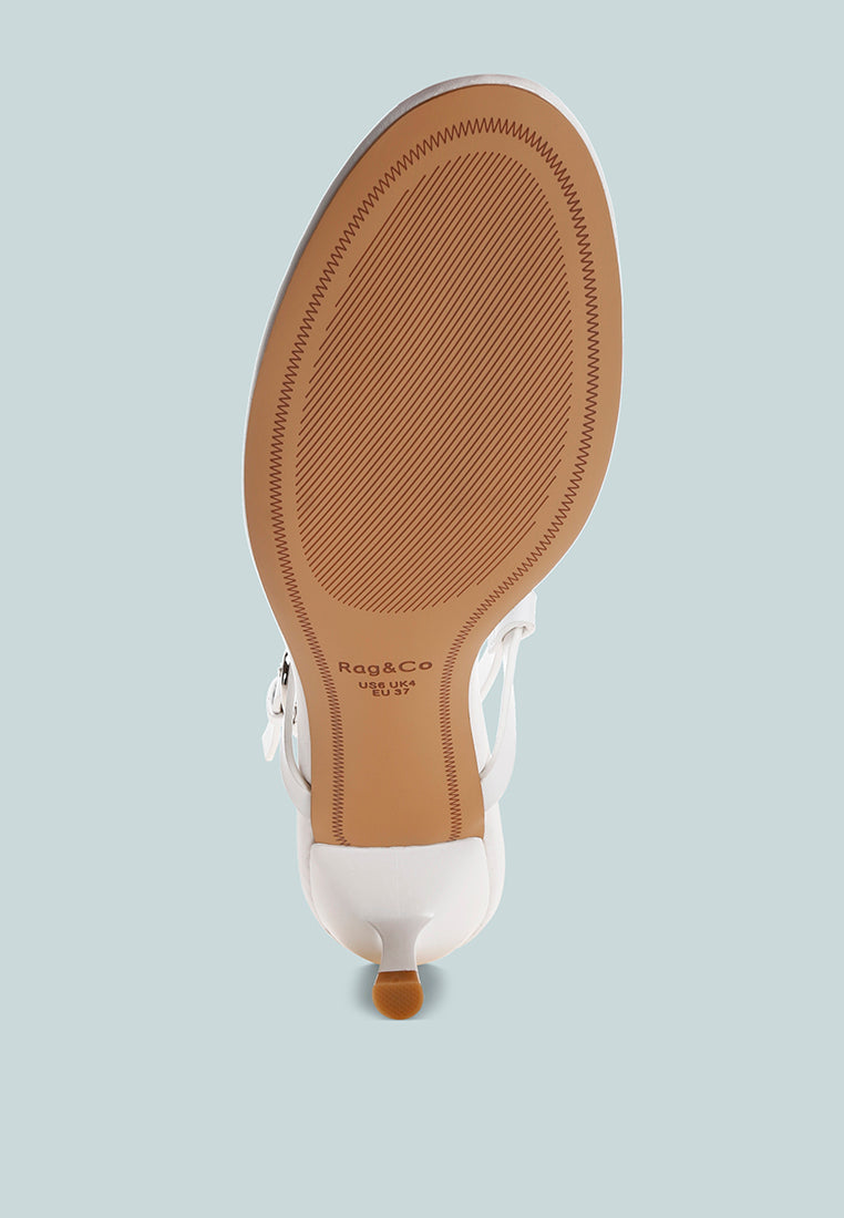 brisbou thong strap heels#color_white Genuine Leather