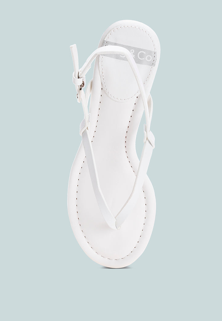 brisbou thong strap heels#color_white Genuine Leather