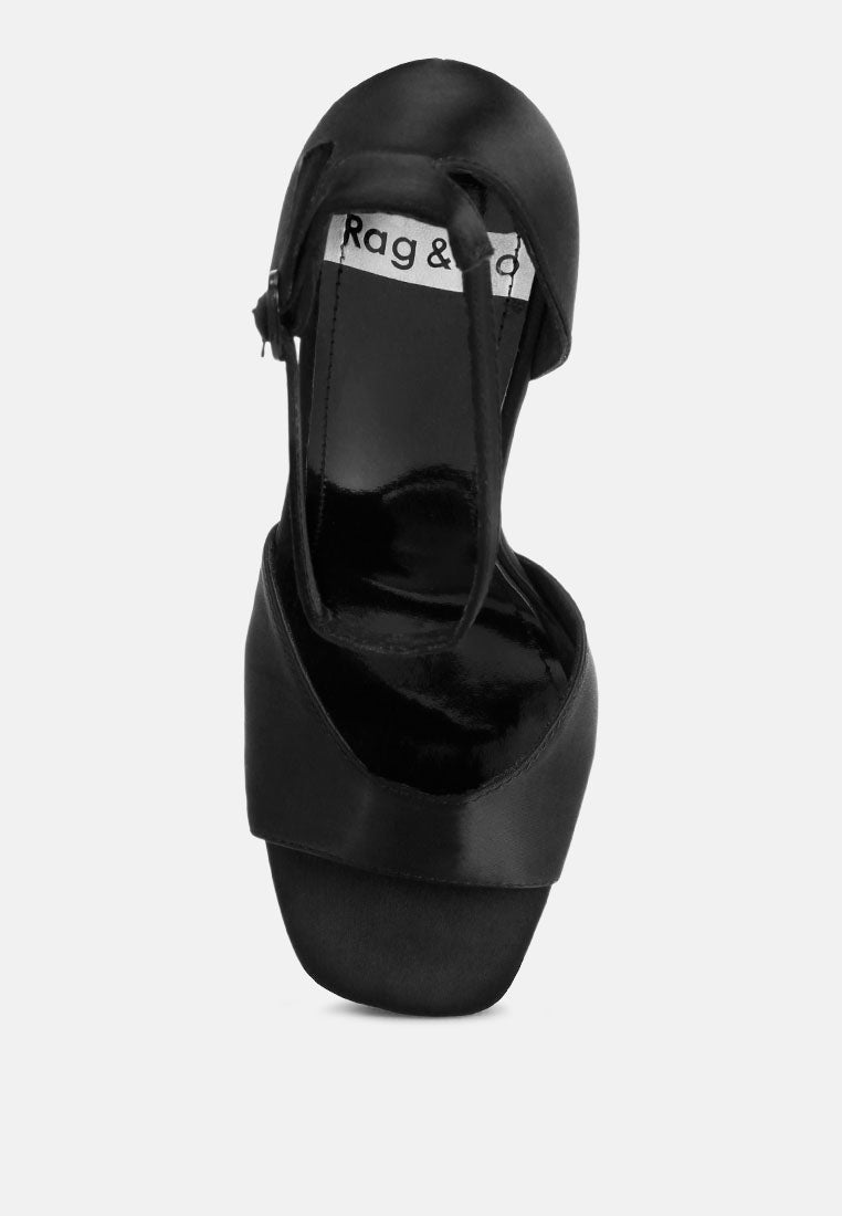 Marshis Towering Platform Heel Sandals#color_black_satin