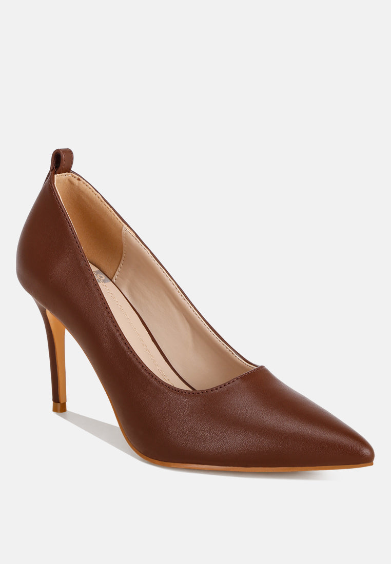 Dittany Ankle Strap Stiletto Heel Pumps#color_brown-leather