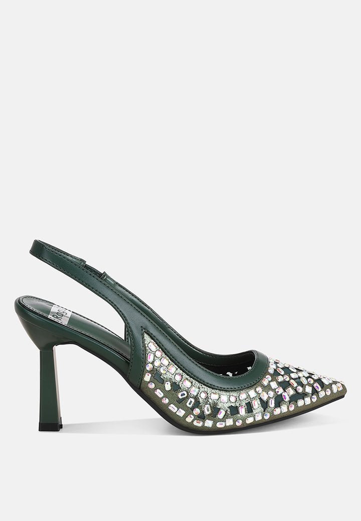 orvana diamante embellished slingback sandals#color_green-smooth