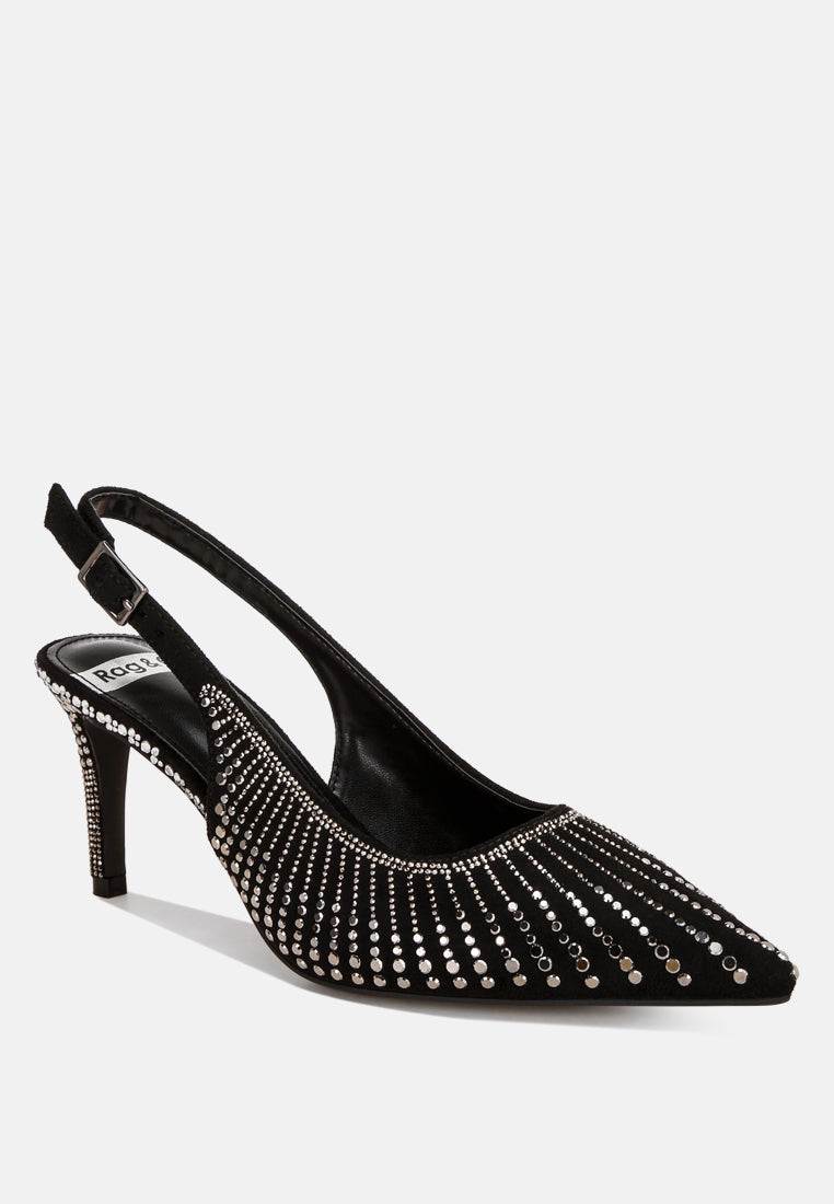 odessa slingback rhinestone embellished heels#color_black-suede