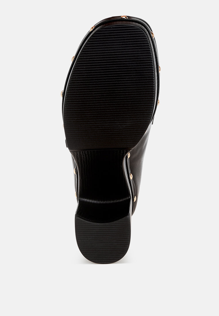 block heel platform loafers#color_black