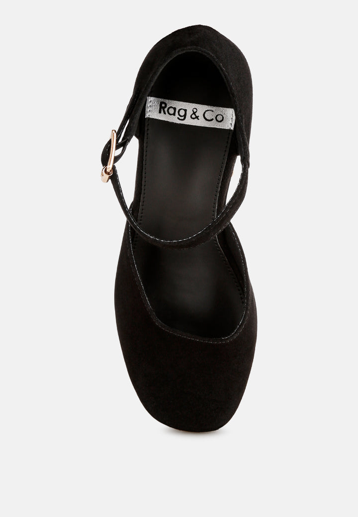 pin buckle ankle strap heels#color_black