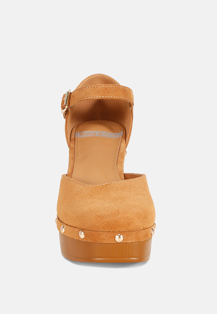 pin buckle ankle strap heels#color_tan