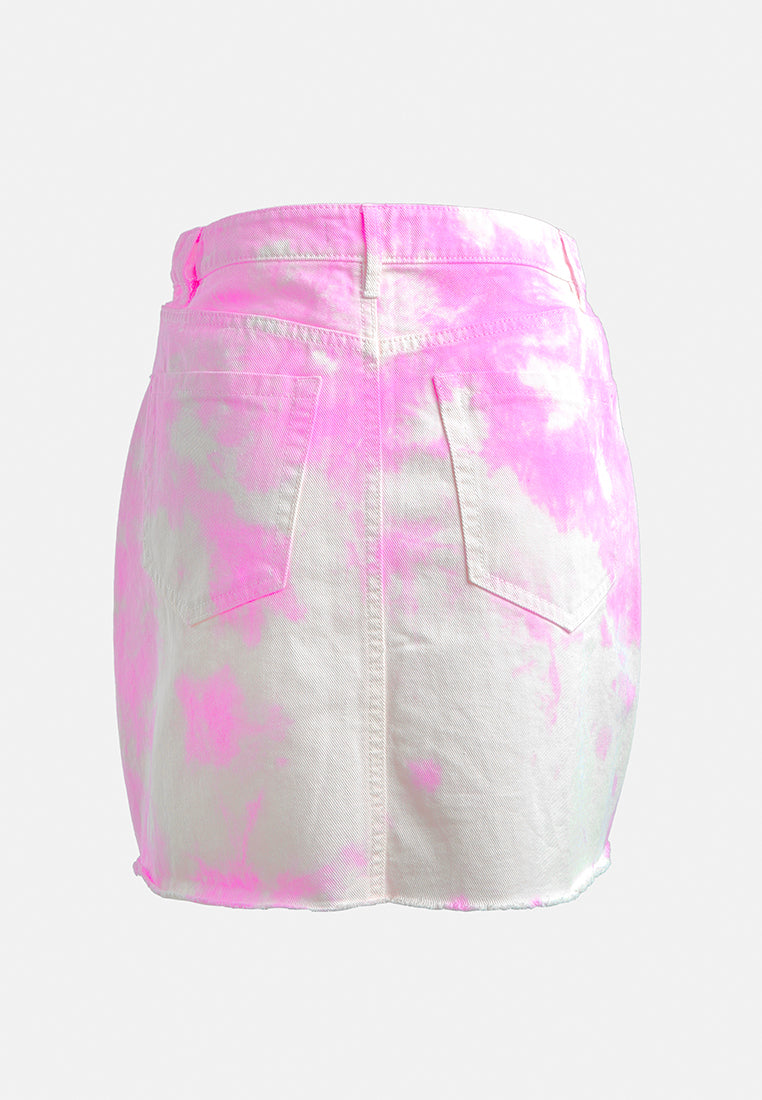refreshing tie-dye skirt by ft#color_pink