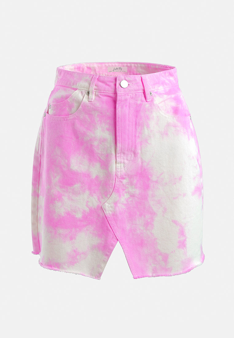 refreshing tie-dye skirt by ft#color_pink