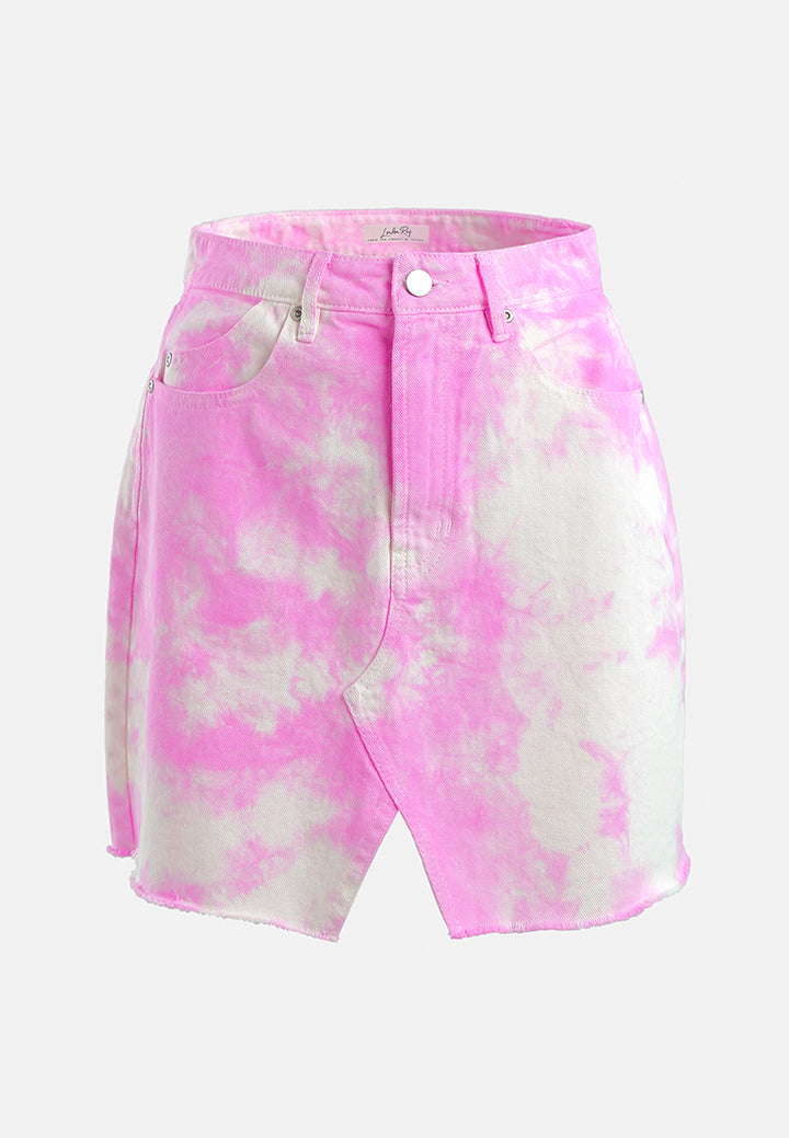 refreshing tie-dye skirt by ft#color_pink