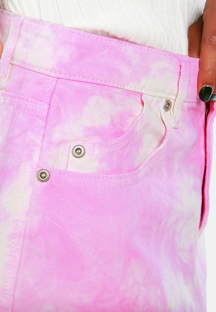 refreshing tie-dye skirt by ft#color_pink