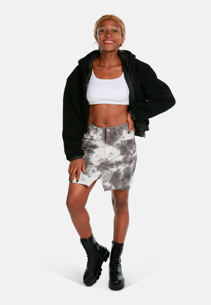refreshing tie-dye skirt by ft#color_grey