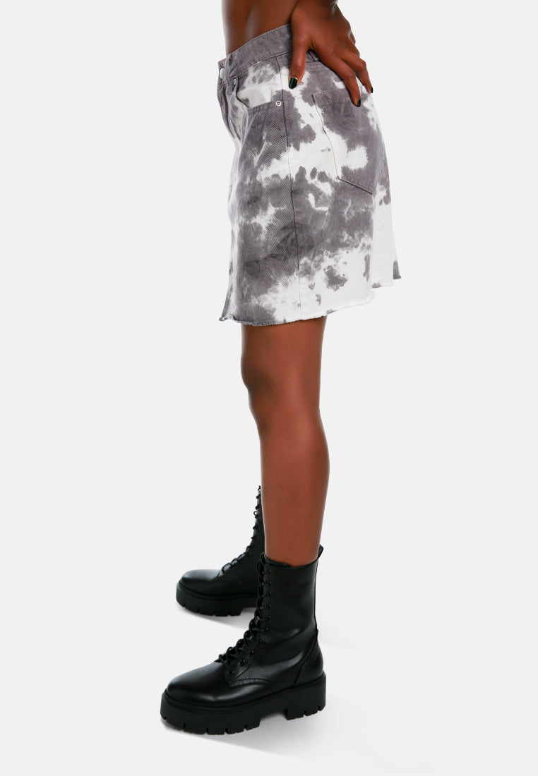 refreshing tie-dye skirt by ft#color_grey
