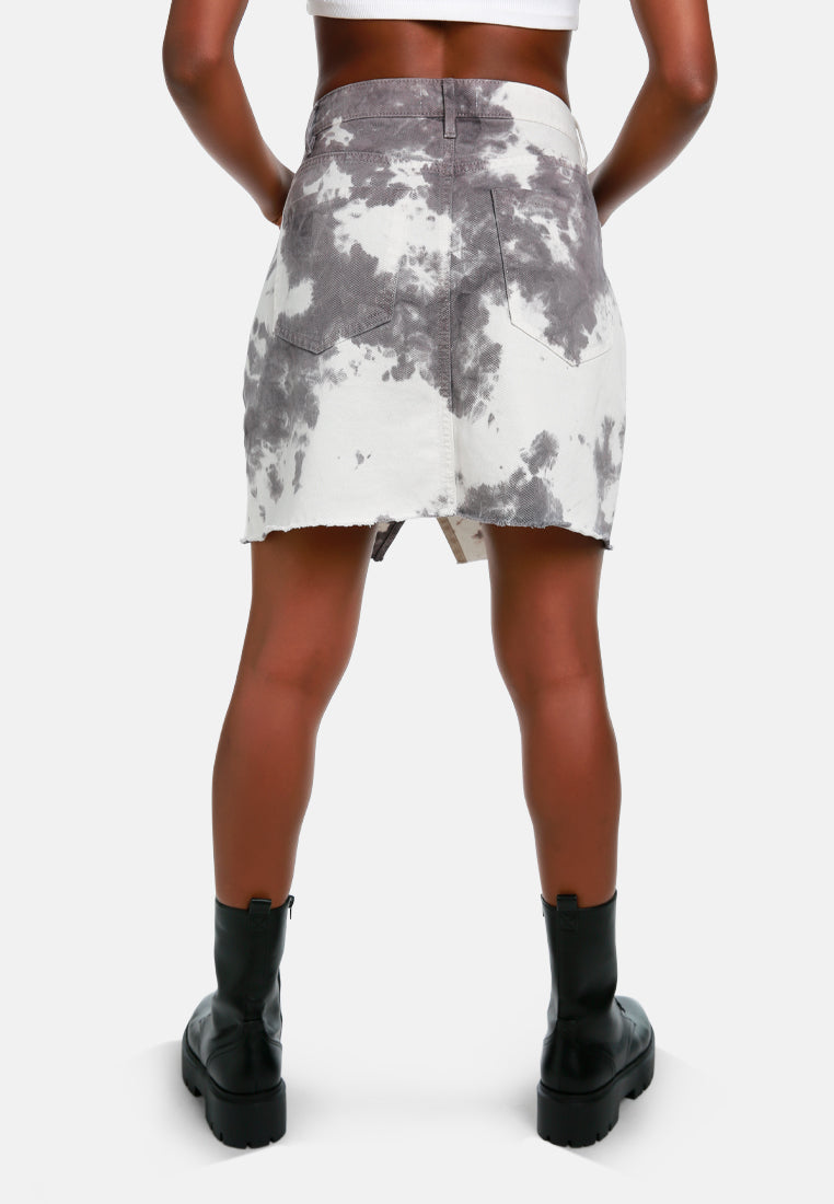 refreshing tie-dye skirt by ft#color_grey