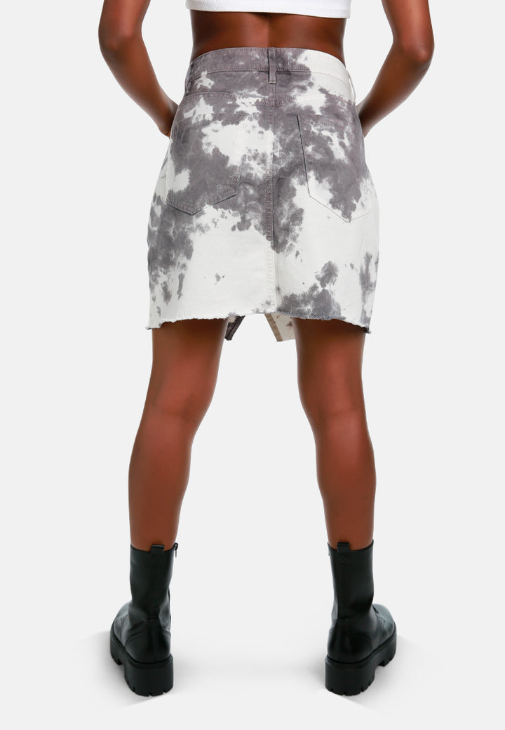 refreshing tie-dye skirt by ft#color_grey
