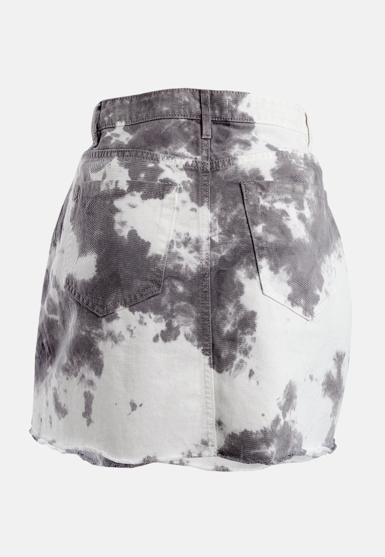 refreshing tie-dye skirt by ft#color_grey