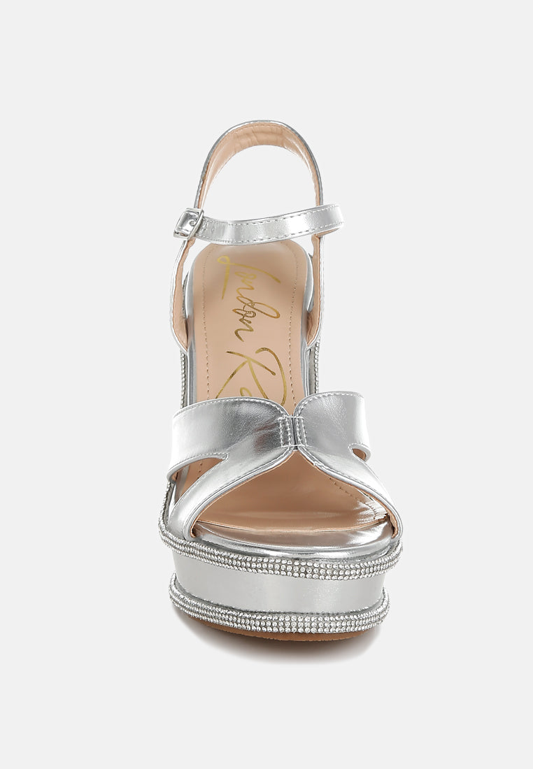 london rag women's rhinestones embellished wedge sandals by motes#color_silver
