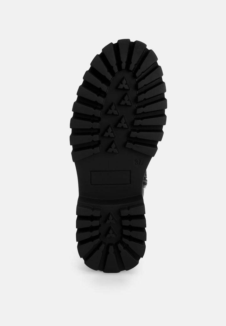 reginalda statement lace-up chunky boots#color_black-patent
