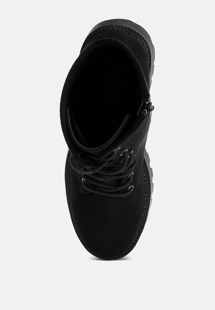 reginalda statement lace-up chunky boots#color_black-suede