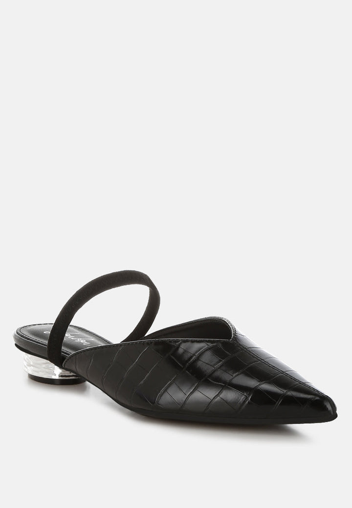 fantasy heel croco mules by rag#color_black