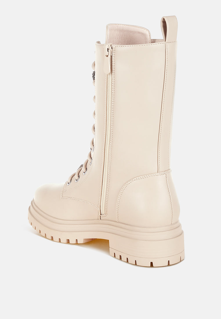 rhinestone jewelled chunky boots by mode#color_beige