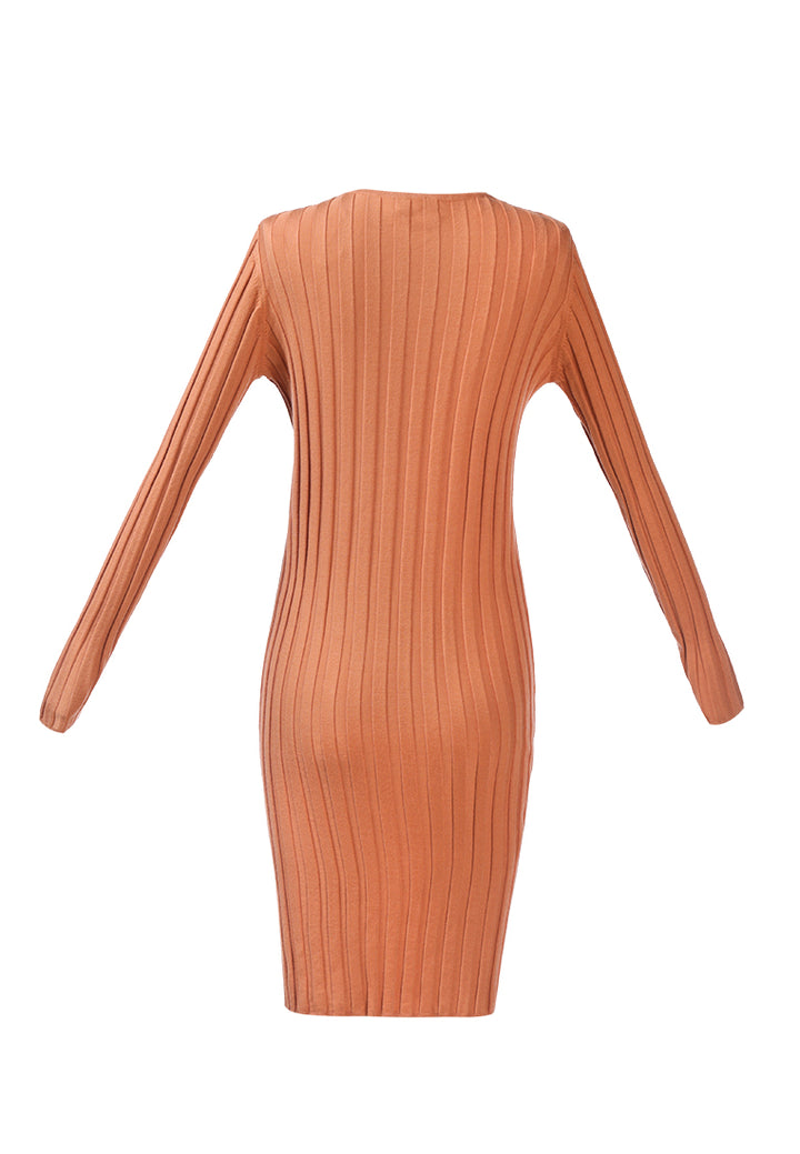 rib knit wrap shrug#color_coral