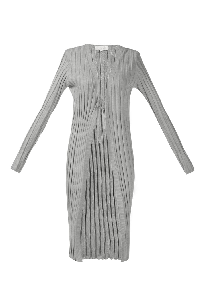 rib knit wrap shrug#color_heather-grey