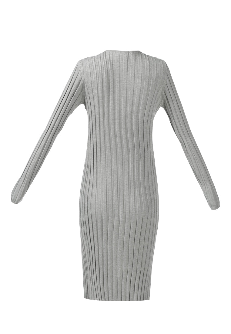 rib knit wrap shrug#color_heather-grey