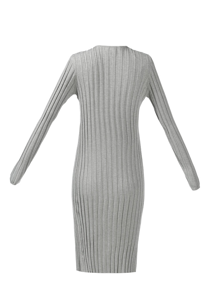 rib knit wrap shrug#color_heather-grey