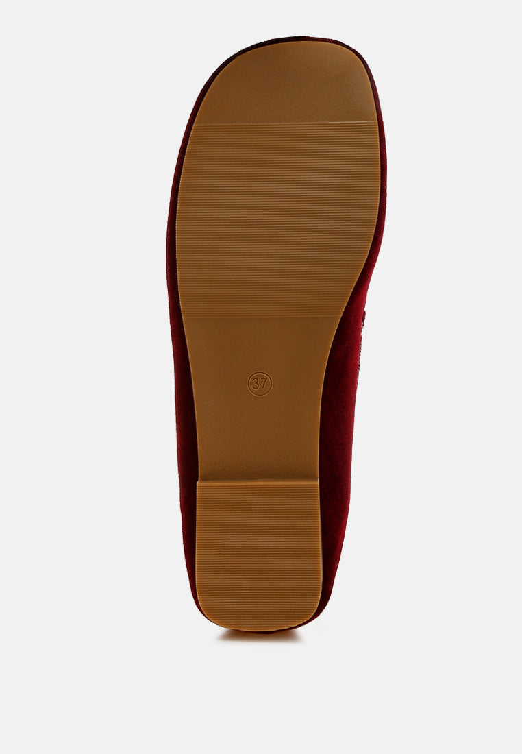 Mocasines planos terciopelo robua#color_burdeos