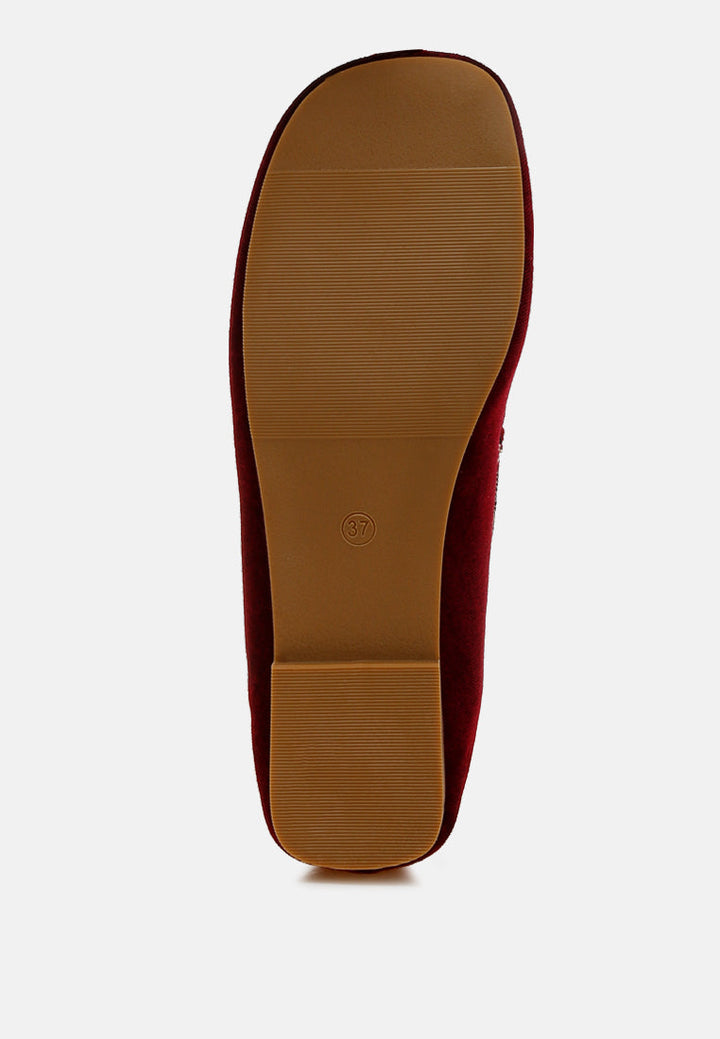 Mocasines planos terciopelo robua#color_burdeos