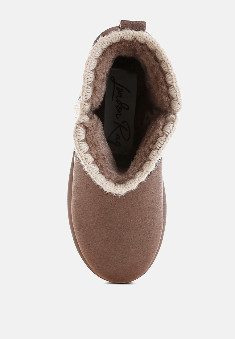 rochas scalloped detail snow boots#color_taupe