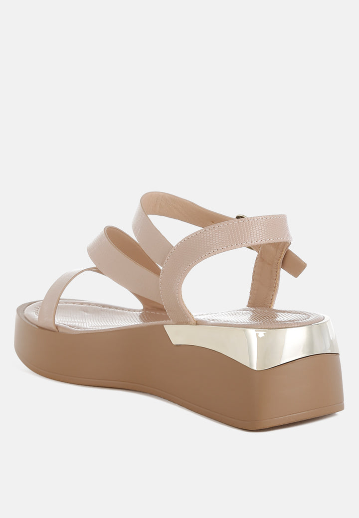 ronja chunky flatform sandals#color_beige