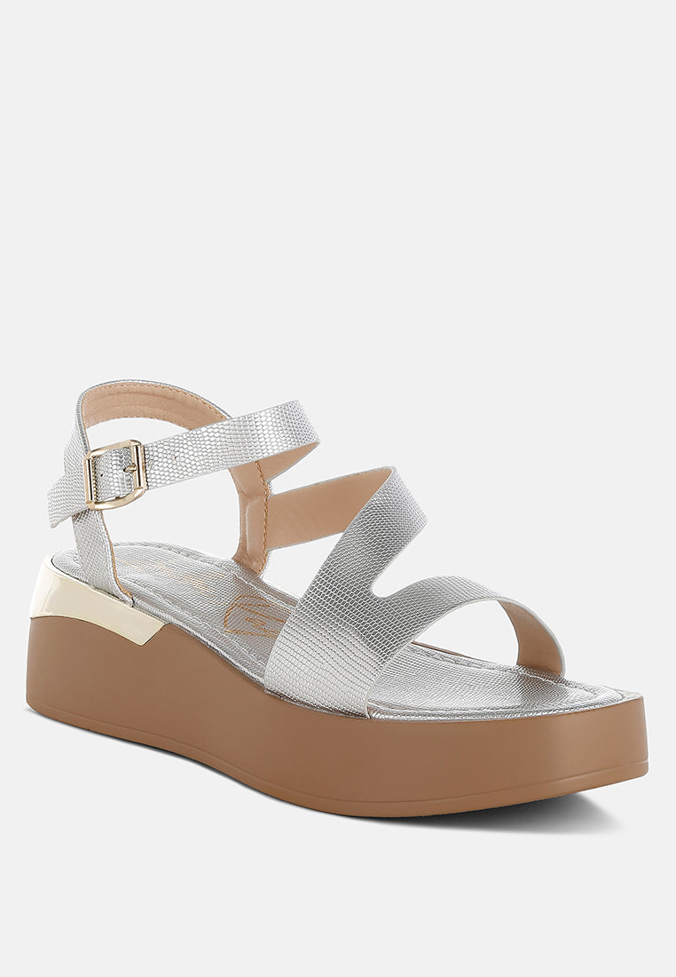 ronja chunky flatform sandals#color_silver