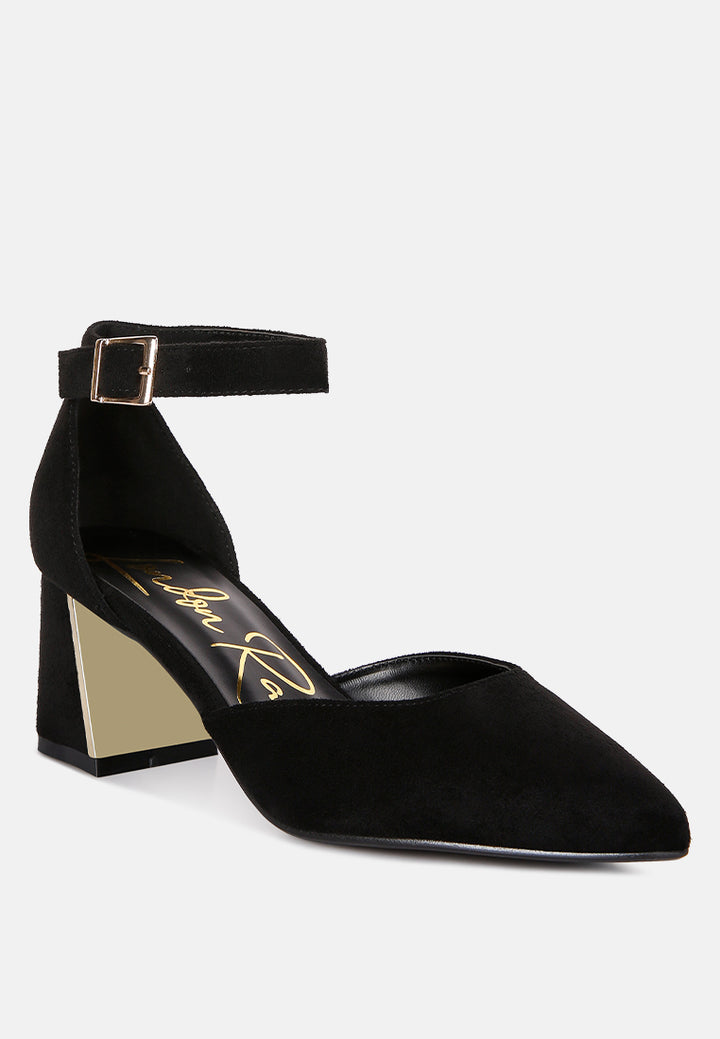 metallic accent angle heeled sandals by mode#color_black