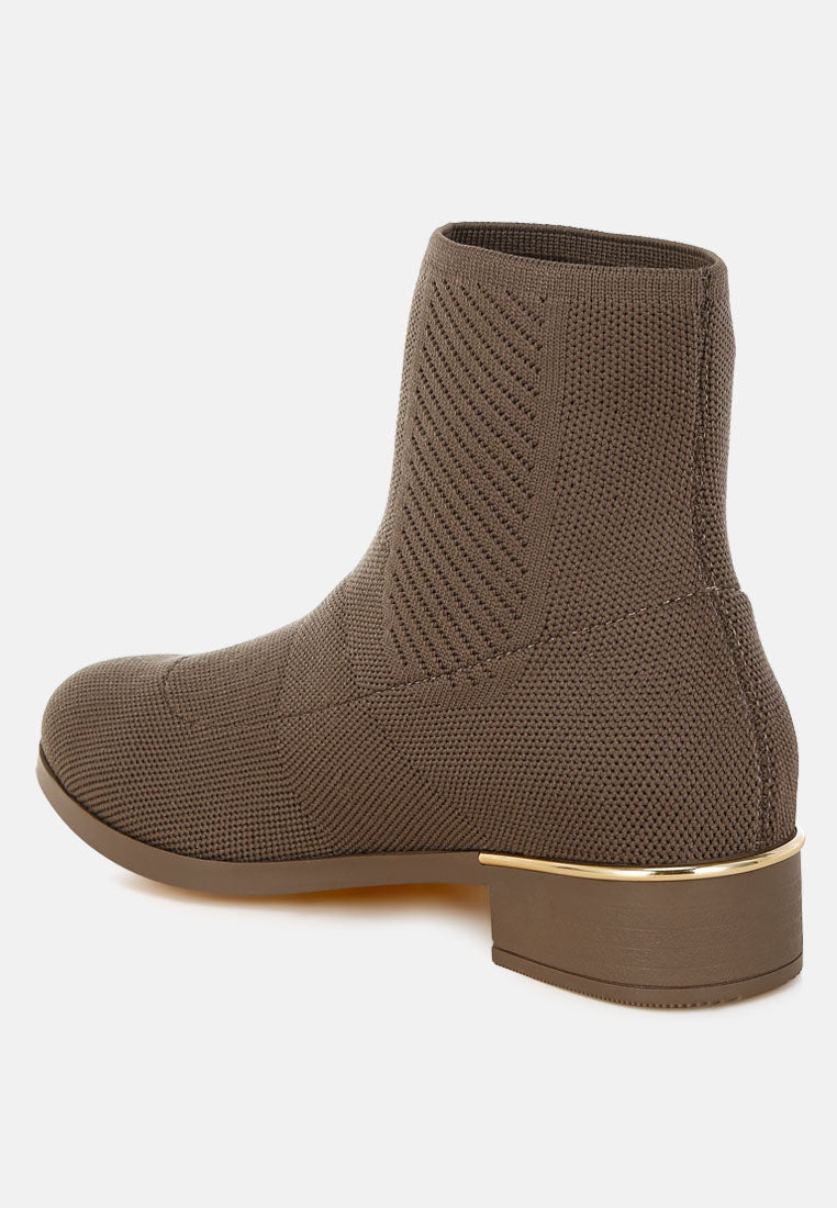 rosamund knitted sock boots#color_taupe