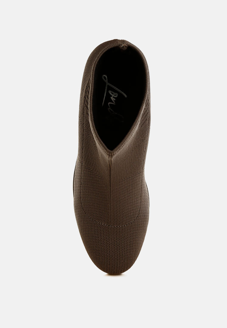 rosamund knitted sock boots#color_taupe