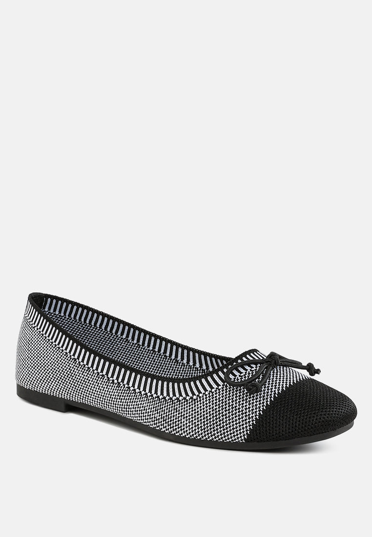 rosario two tone ballerinas#color_black-grey