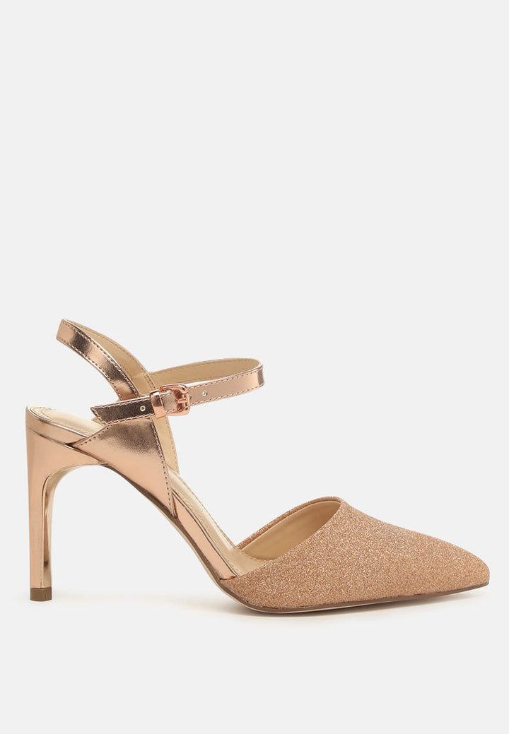 sha ankle strap slingback stiletto heel sandals#color_rose-gold