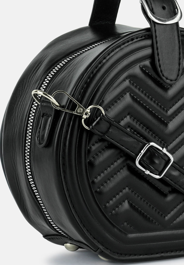 Quilted Handbag Mango Black Solid Sling Bag Buy Mango Braided