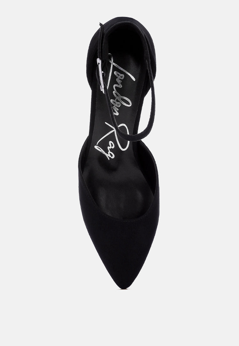 microfiber block heel sandals by rag#color_black