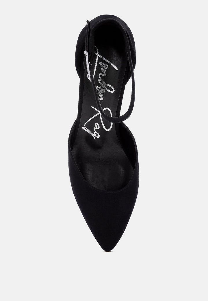 microfiber block heel sandals by rag#color_black